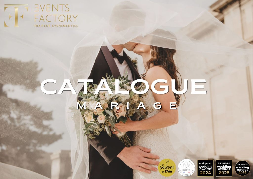 Catalogue mariage 2027 – Events Factory Traiteur